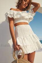 Jessica Bara Stylish Vanessa Ruffle Set