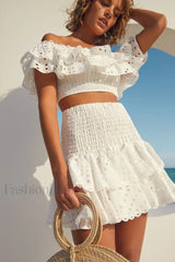 Jessica Bara Stylish Vanessa Ruffle Set