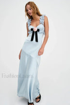 Jillian Elegant Maxi Dress XS / Blue