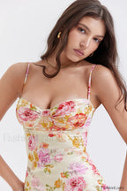Josefina Ivory Stylish Floral Maxi Dress