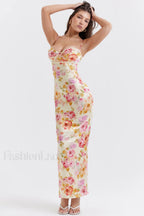 Josefina Ivory Stylish Floral Maxi Dress