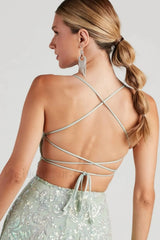 Julianna Sleeveless Stylish Sequin Party Dress