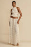 Julie Bella Top Charming & Skirt Set S / Ivory