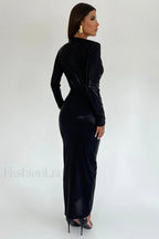 Juliette Metallic Stylish Tie Front Dress