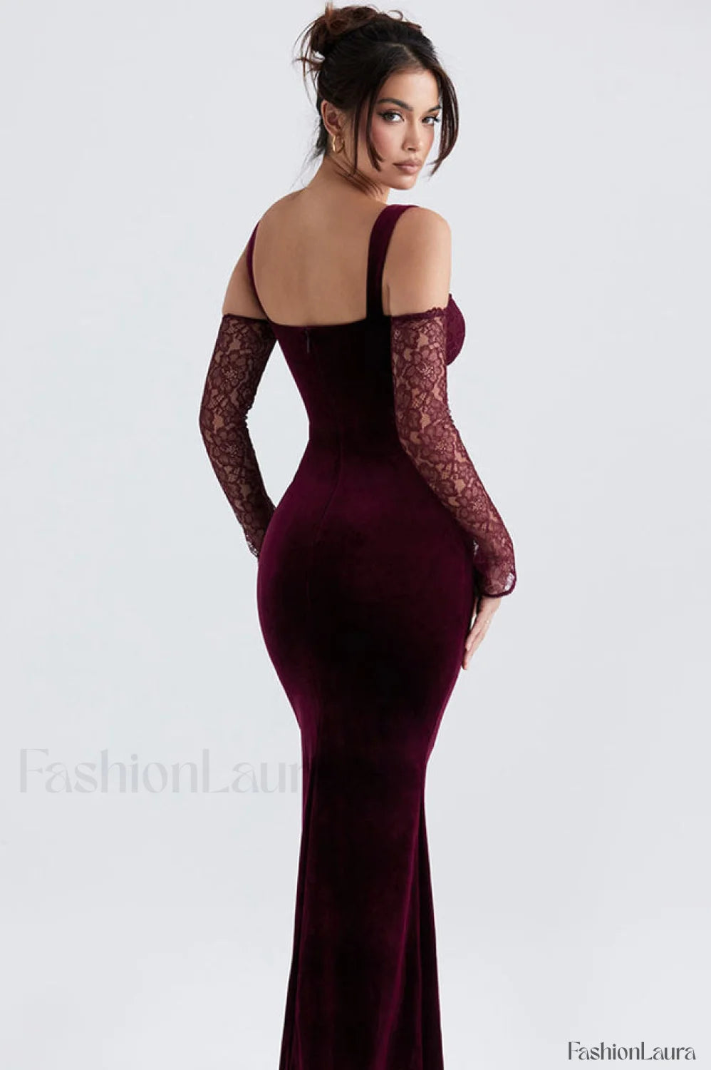 Kaia Evening Stylish Velvet Maxi Dress