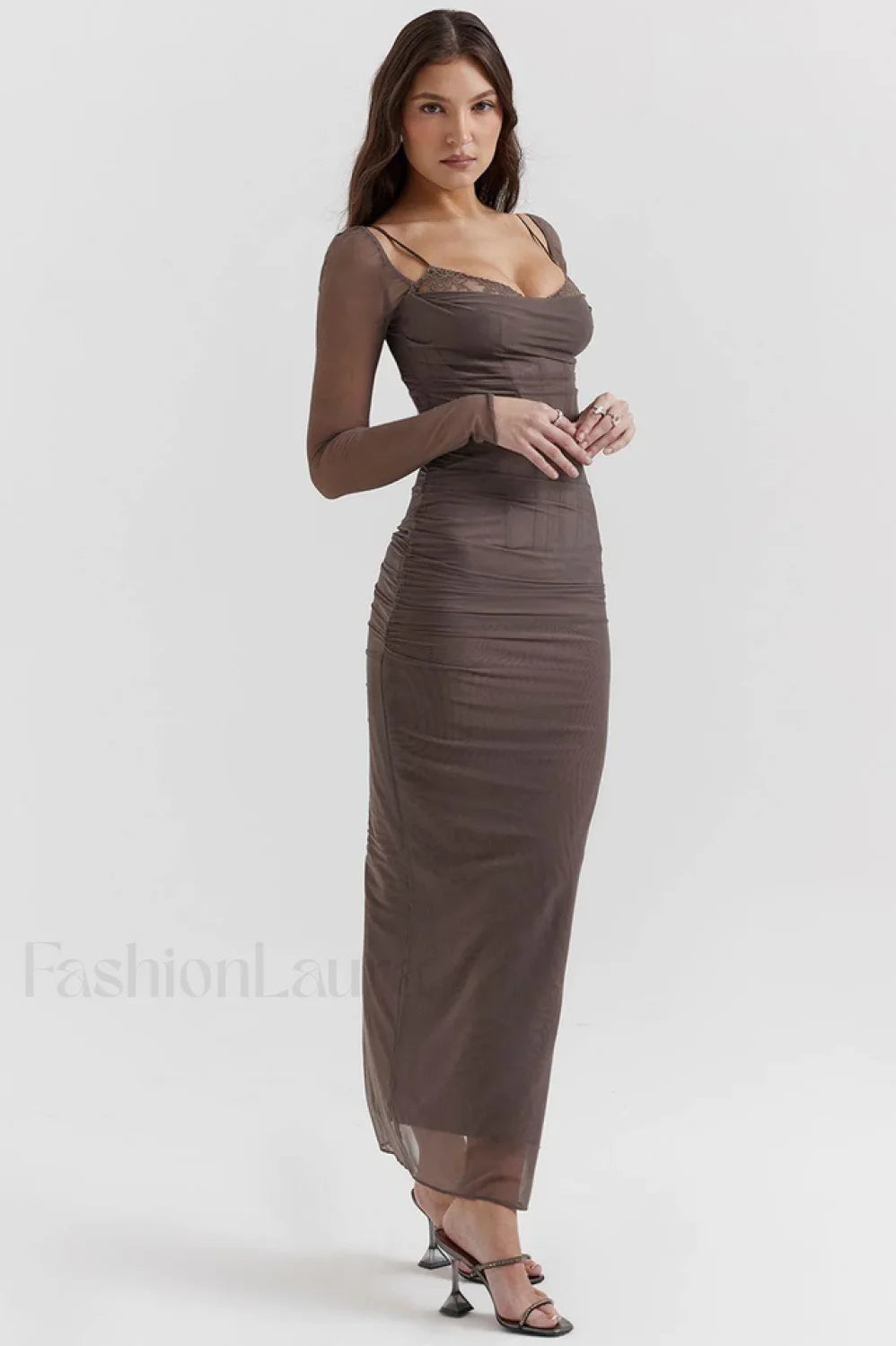 Katarina Black Stylish Maxi Dress