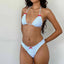 Kawaii Bow Frilled Bikini Set BLUE / S