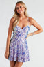 Kendra Lace Up Stylish Sequin Party Dress XS / Purple
