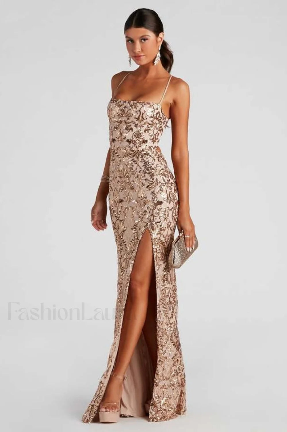 Kinsley Formal Stylish Sequin Mermaid Dress Secondary image