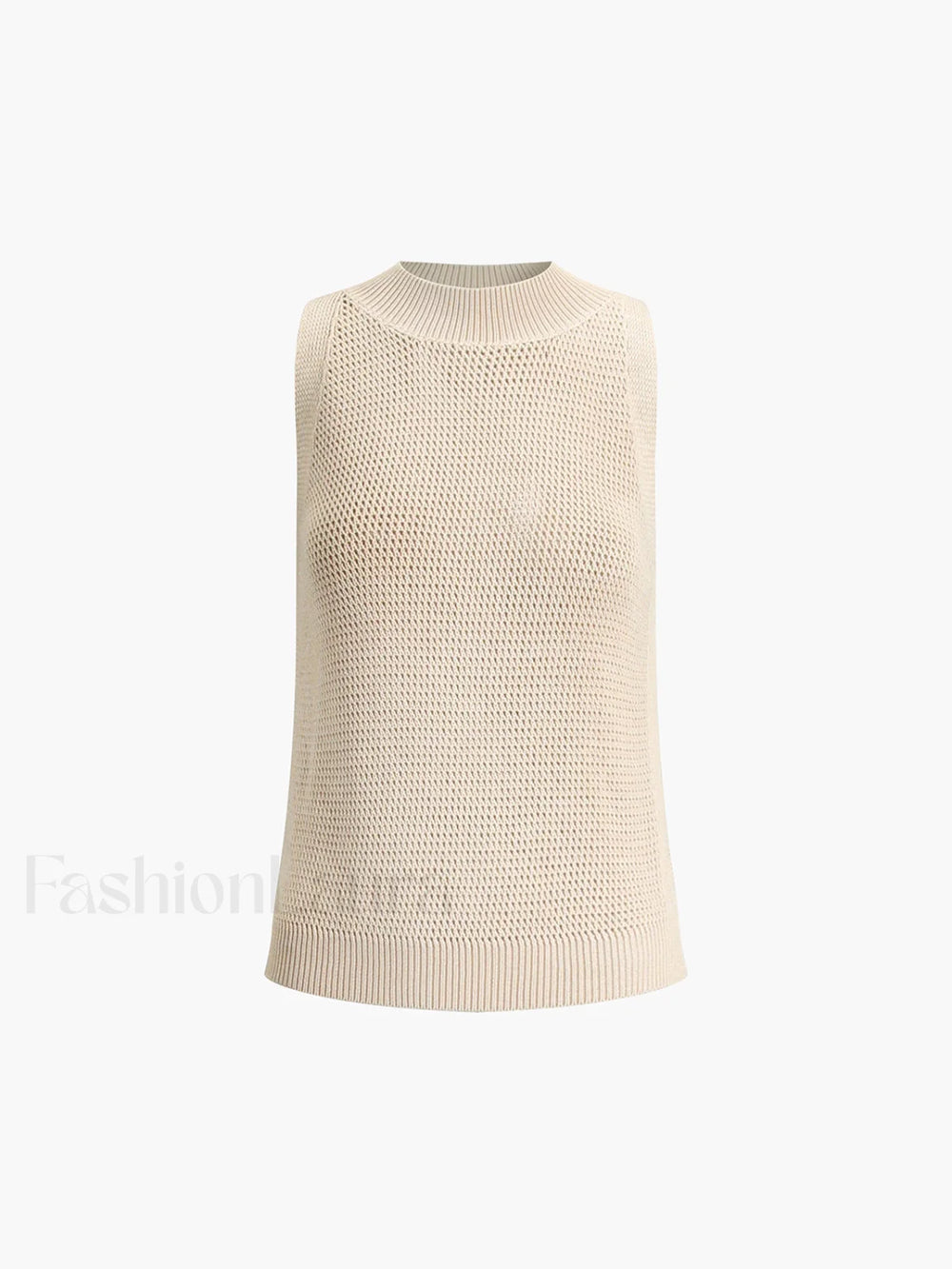 Knit Hollow Solid Tank Top Tank Tops & Camis