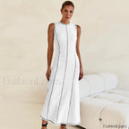 Knit Sleeveless A Line Retro Work Dress