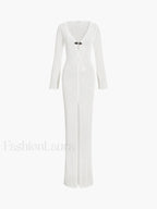 Knitted Cover Graceful Up Beach Dress Sweaters L