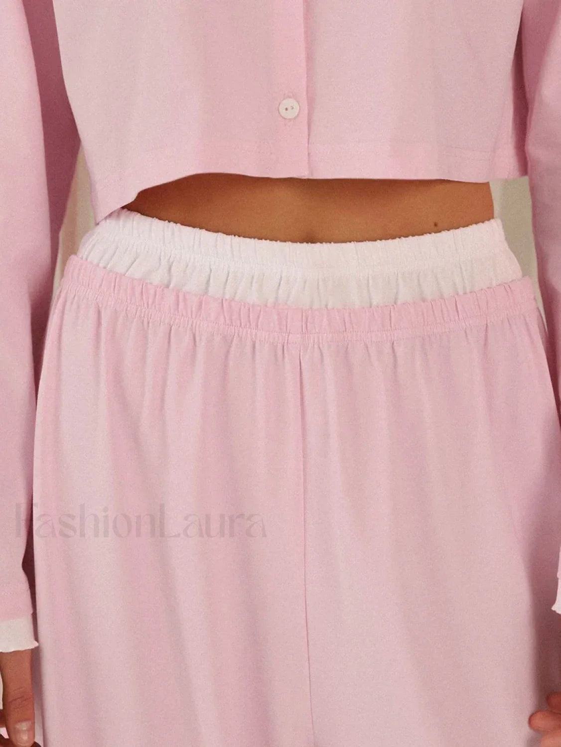 Knitted Long Sleeve Crop Pants Two Piece Set Secondary image