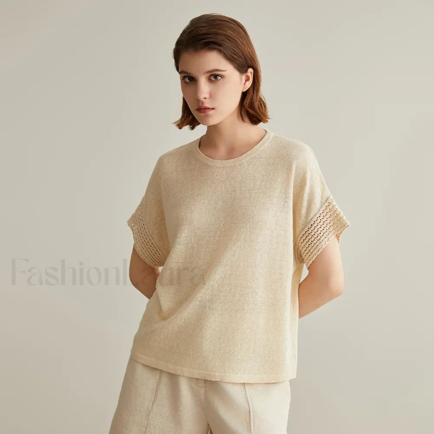 Knitted Pullover Linen Sweater T Shirt Main image