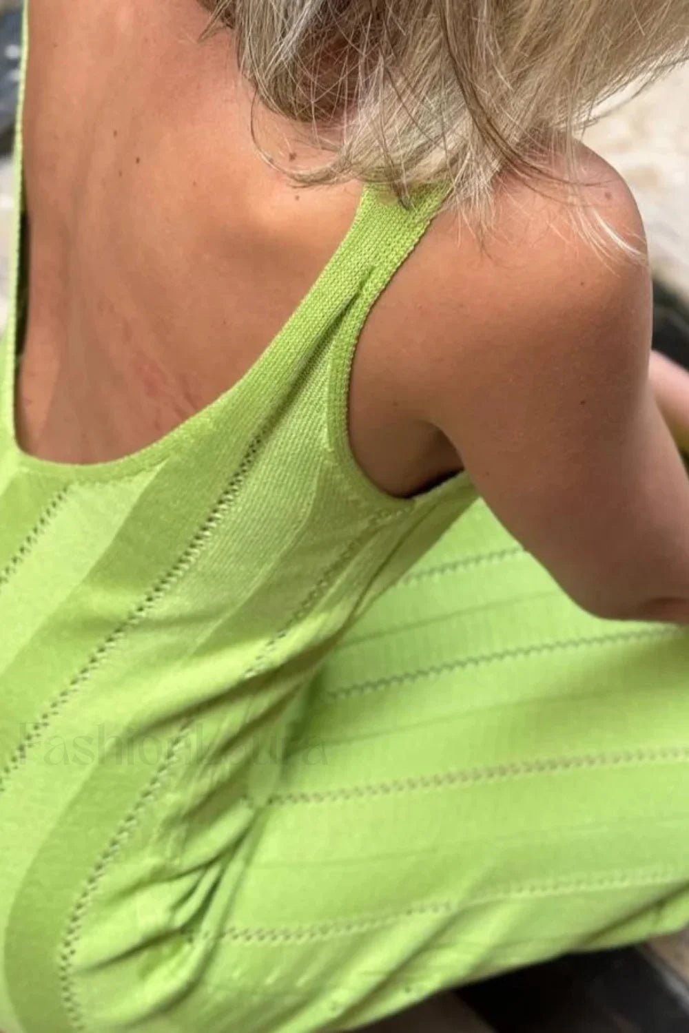 Knitted V Neck Sleeveless Halter Maxi Dress