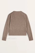 Knot Design Wool Blend Cardigan