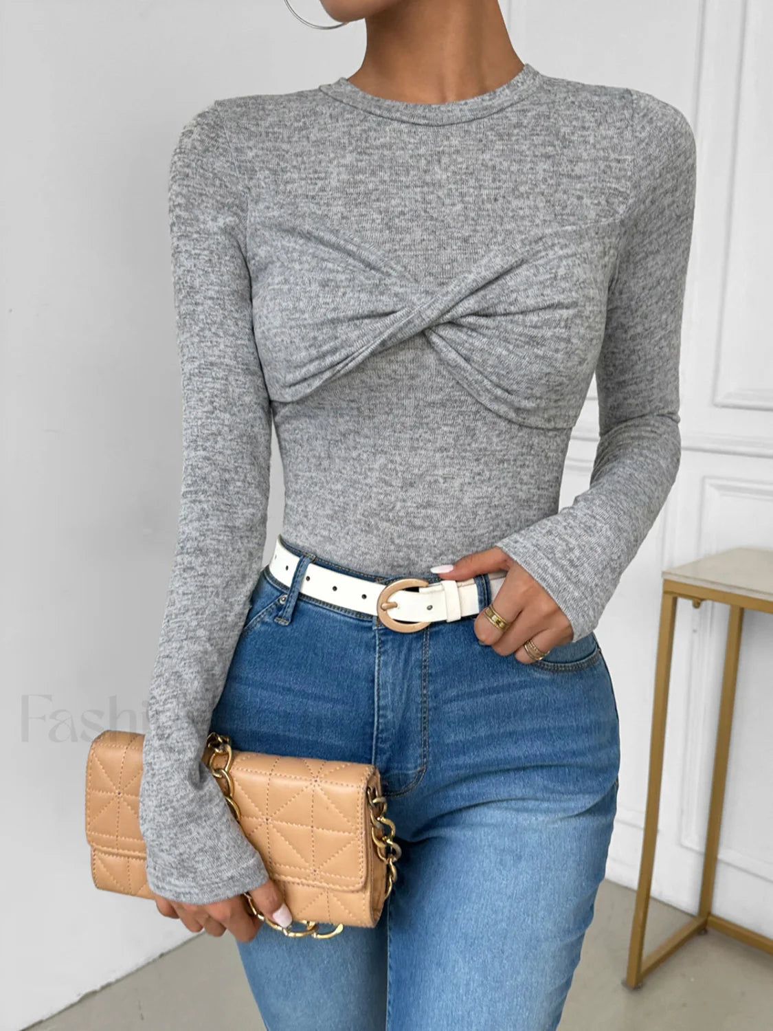 Knotted Skinny Jersey Top Secondary image