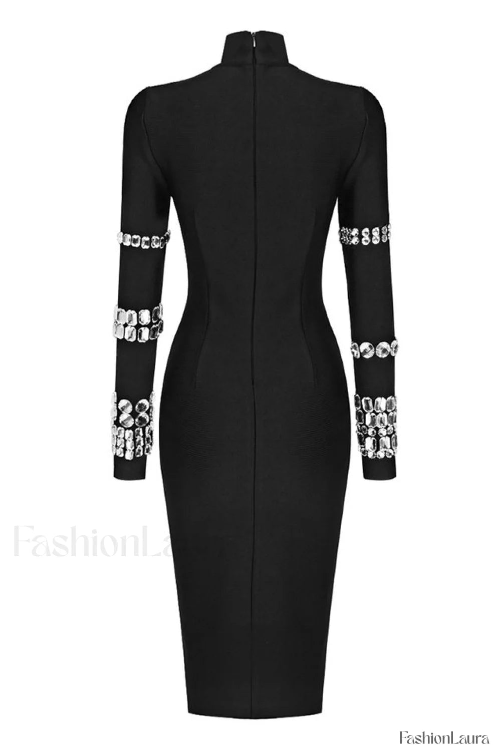 Kris Rhinestone Stylish Bodycon Dress