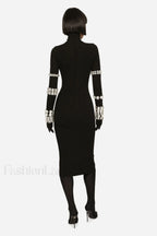 Kris Rhinestone Stylish Bodycon Dress