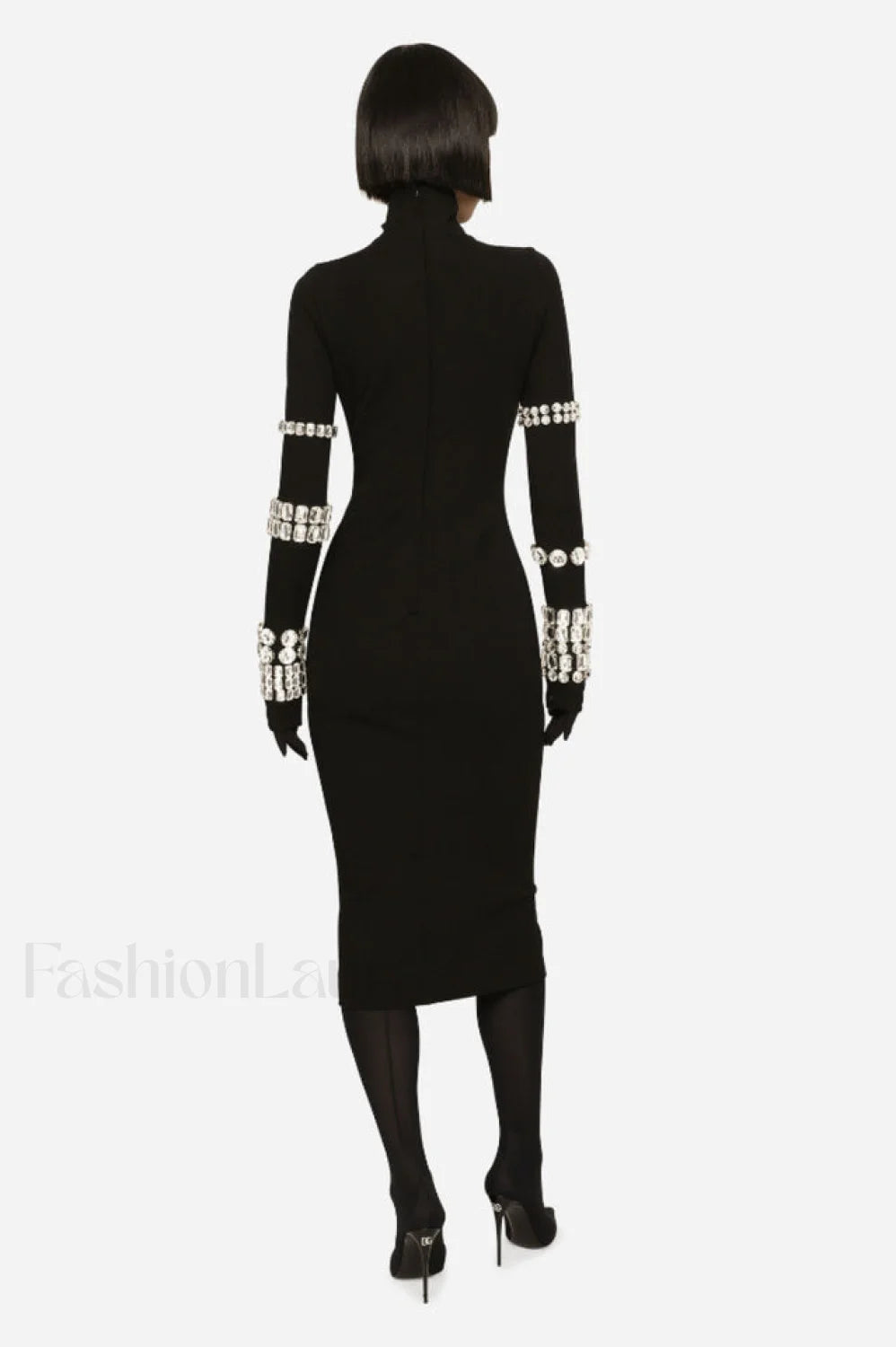 Kris Rhinestone Stylish Bodycon Dress