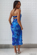Kyra Satin Stylish Midi Dress