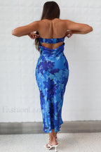 Kyra Satin Stylish Midi Dress