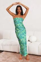 Kyra Satin Stylish Midi Dress