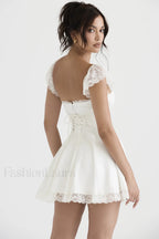 Lace A Line Stylish Mini Dress
