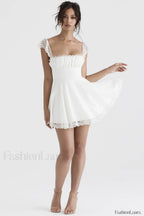 Lace A Line Stylish Mini Dress