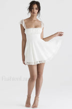 Lace A Line Stylish Mini Dress