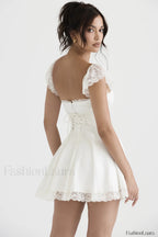Lace A Line Stylish Mini Dress