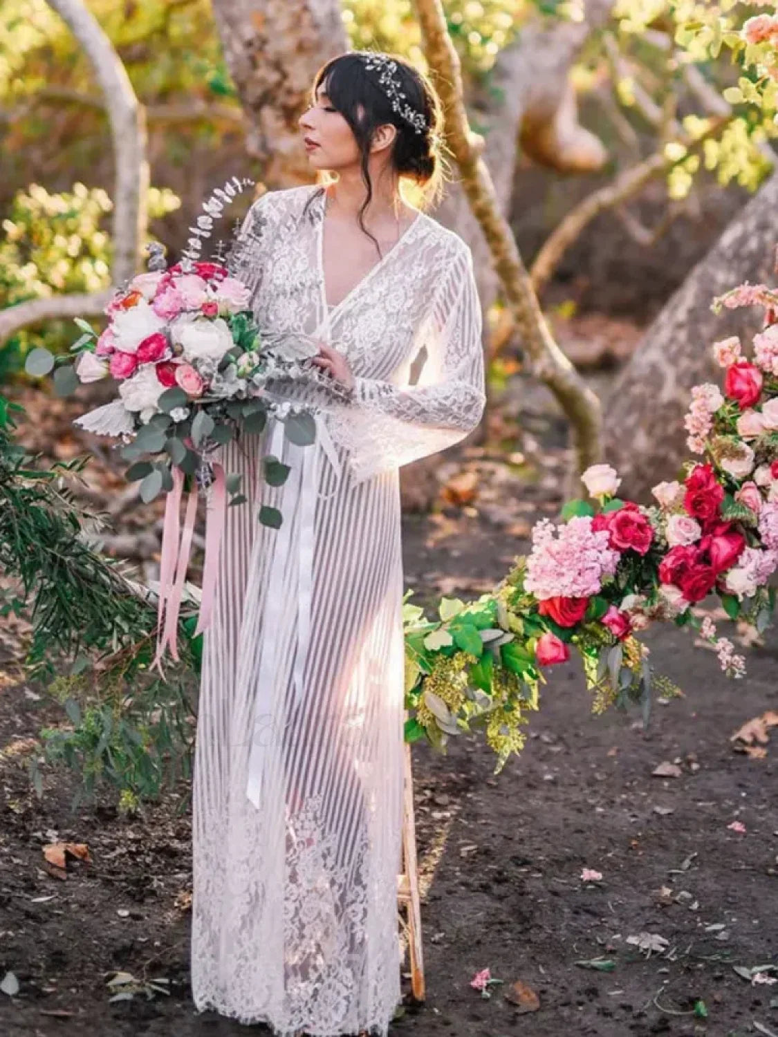 Lace Cardigan Kimono Robe Cover Up Secondary image
