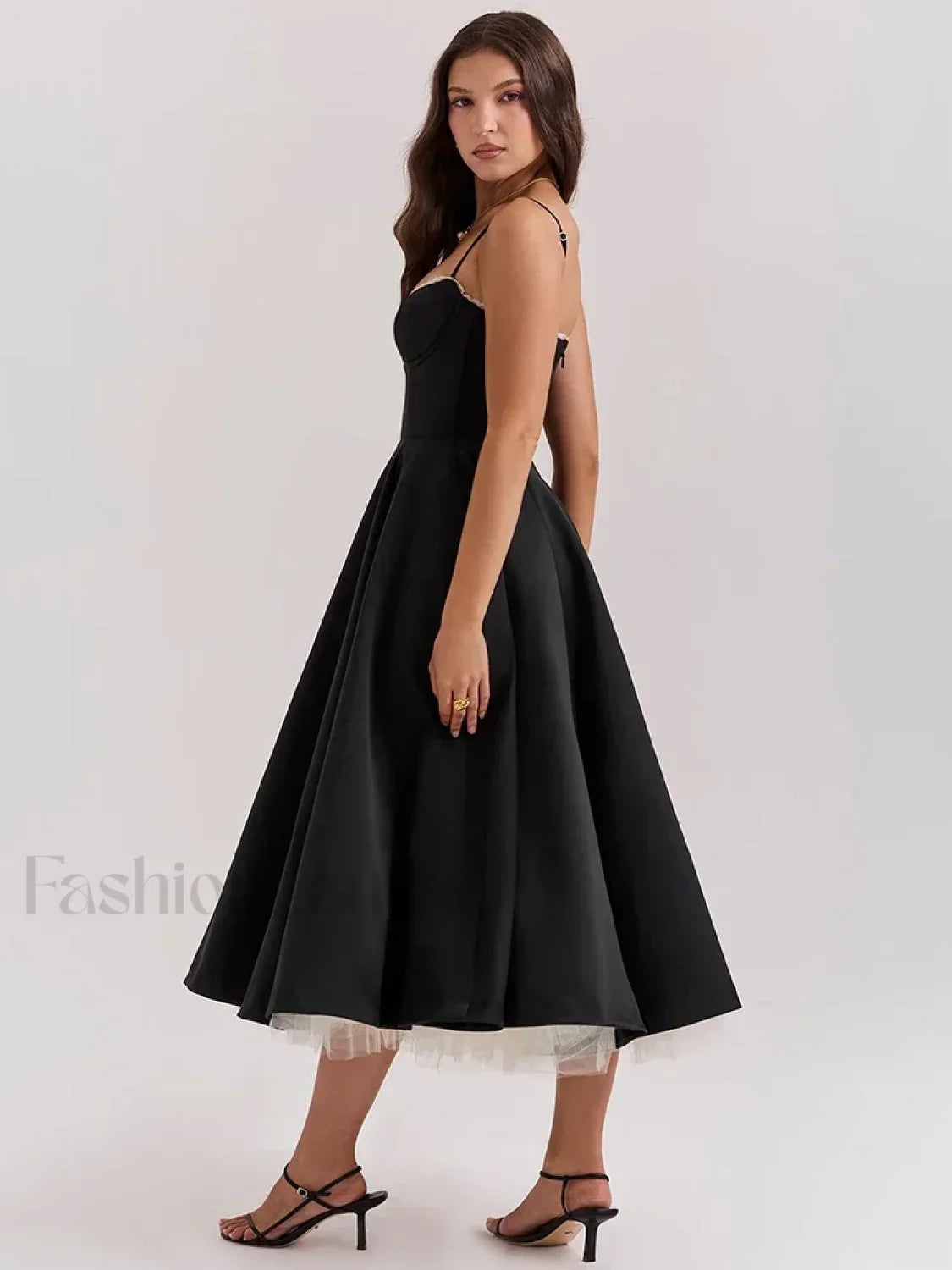 Lace Draped Off Shoulder Midi Dress
