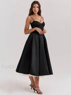 Lace Draped Off Shoulder Midi Dress