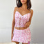 Lace Floral Mini Set Crop Top S / PINK