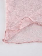 Lace Patchwork Crop Blouse Shirts