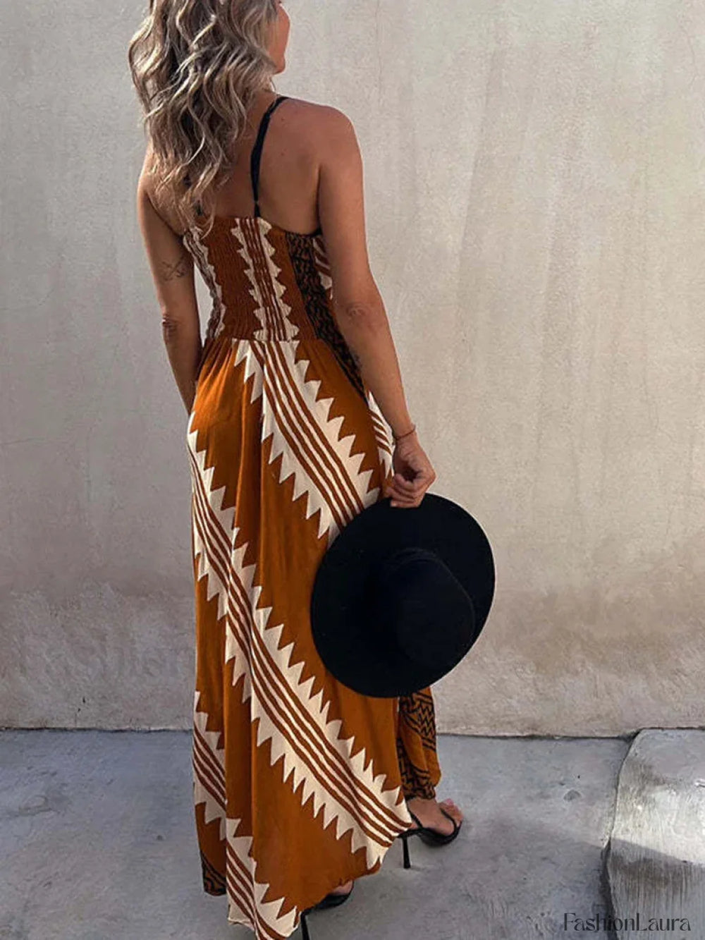 Lace Patchwork Deep V Boho Dress