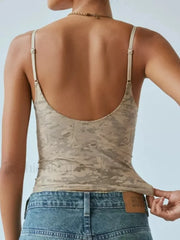 Lace Plaid Corset Crop Top