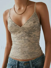 Lace Plaid Corset Crop Top BROWN / S