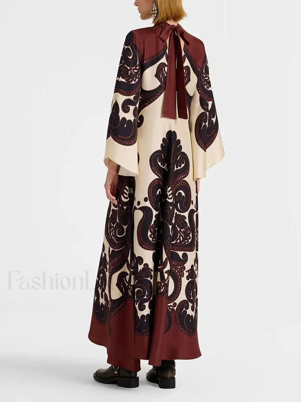 Lace Single Breasted Boho Dress