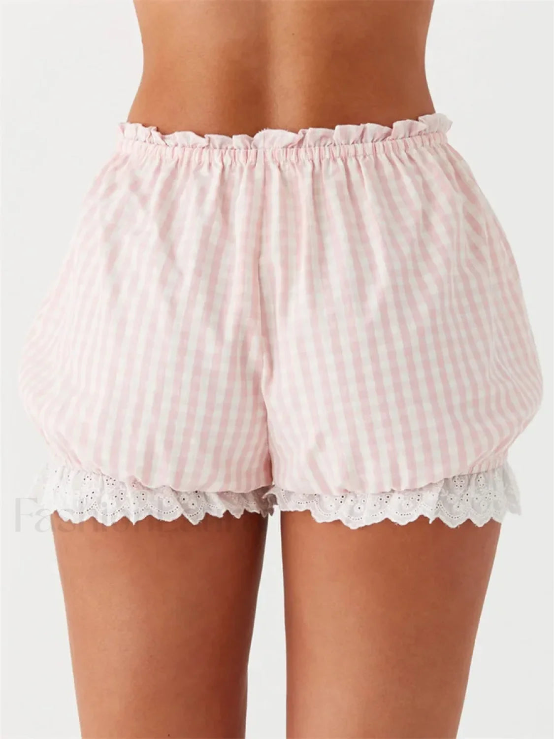 Lace Trim Casual Plaid Bloomers Lolita Cosplay Short Secondary image