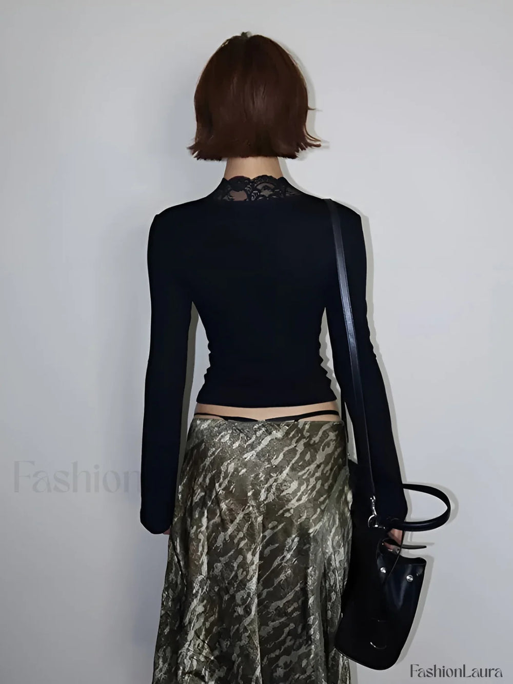 Lace Trim V Neck T Shirt T Shirts