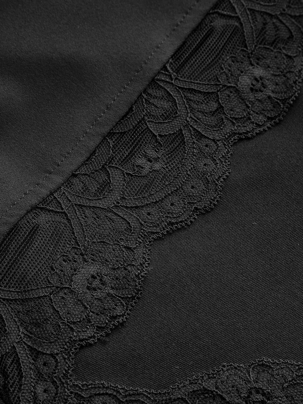 Lace Trim V Neck T Shirt T Shirts