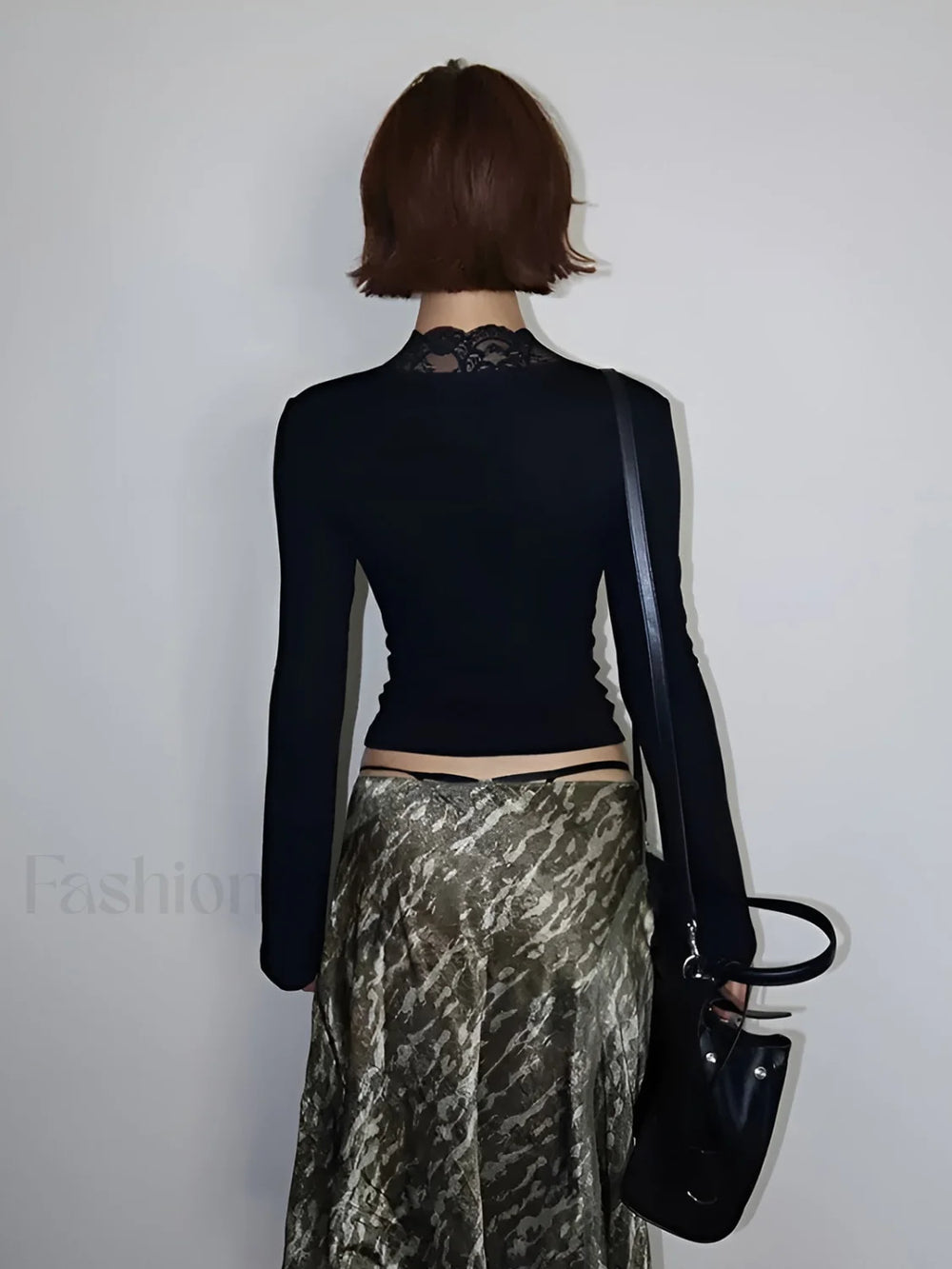 Lace Trim V Neck T Shirt T Shirts