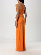 Lace up 3D Appliques Maxi Dress