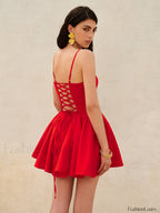 Lace Up Back Cami Dress Dresses