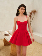 Lace Up Back Cami Dress Dresses