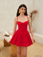 Lace Up Back Cami Dress Dresses
