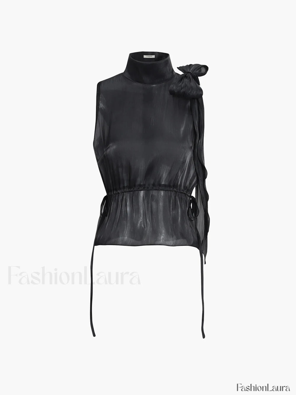 Lace Up Bow Trendy Sleeveless Tank Top Tank Tops & Camis