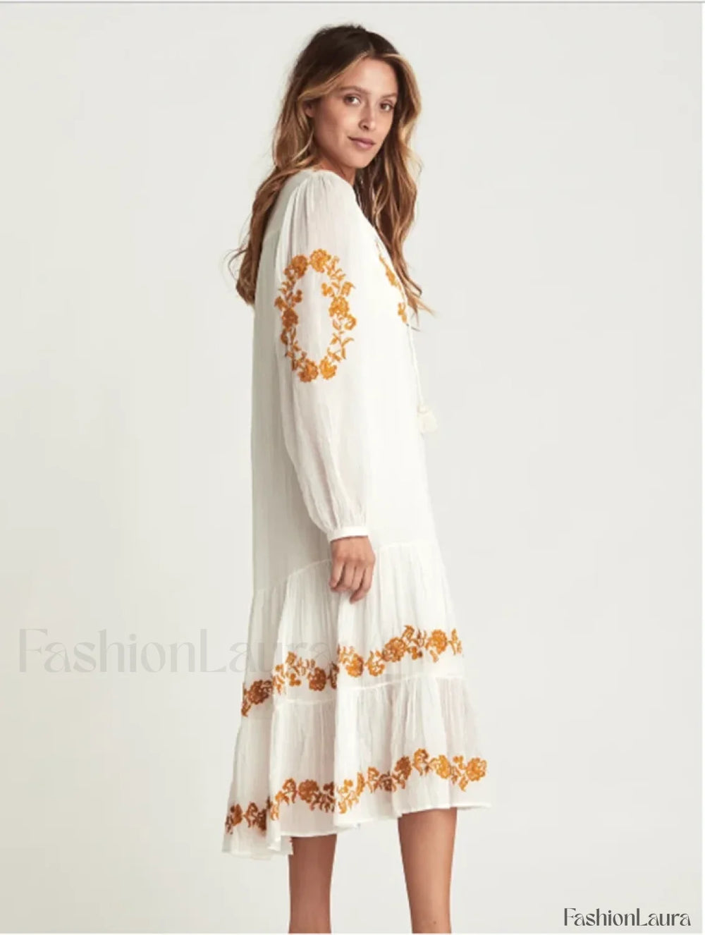 Lace Up Mini Boho Dress